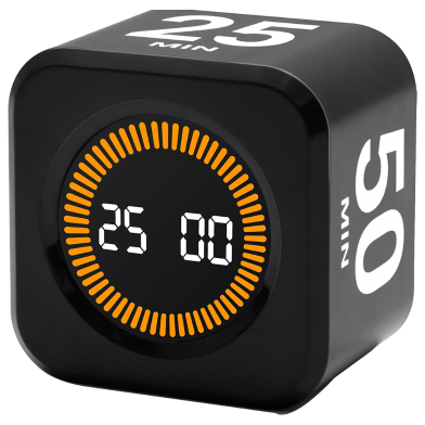 Pomodoro Rotating Timer Black image