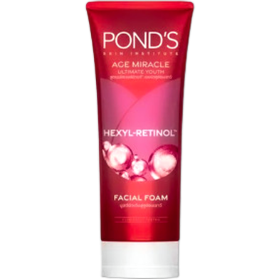 Ponds Age Miracle Ultimate Youth Hexyl Retinol Facial Foam - 90g image