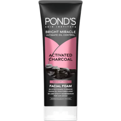 Pond's Bright Miracle Activated Charcoal Oil Control Facial Foam 100g image
