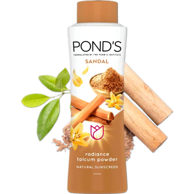 Pond's Sandal Radiance Talcum Powder 100 gm image