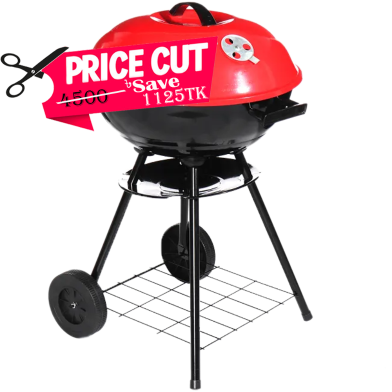 Portable BIg Size Round Head BBQ Grill Machine 17 Inch image