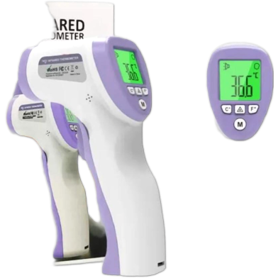 Portable LCD IR Infrared Digital Thermometer Meter Non-contact Forehead Body Temperature for Baby Adult Home Health Care image