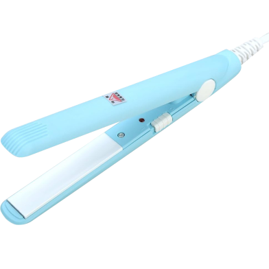 Portable Mini Hair Straightener and Curler - 2-in-1 Ceramic Flat Iron for Travel and Quick Touch-ups (Multicolor) image