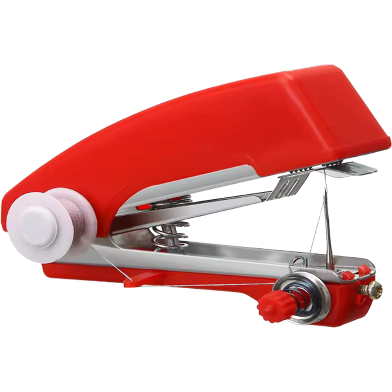 Portable Mini Manual Hand Sewing Machine (Red) - 1 pcs image