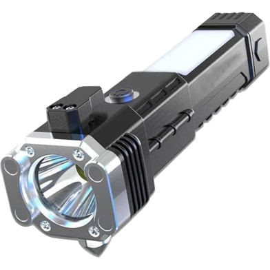 Portable Rechargeable Torch Led Flashlight With Power Bank image