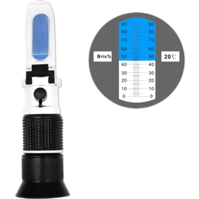 Portable Refractometer For Food Fruit Juice Beverages 0 90 Percent Brix image