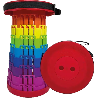 Portable Retractable Telescopic Folding Stool Seat Camping Fishing Travel Chairs image