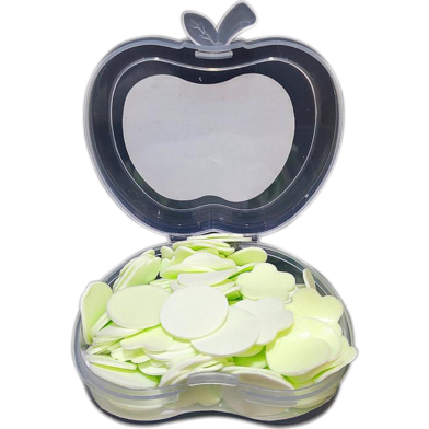 Portable Travel Soft Paper Soap In Apple Shape Plastic Box -1 Pcs image