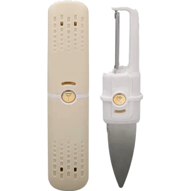 Portable TwoInOne Multifunctional Stainless Steel Fruit Knife And Peeler FDM 690 Two In One image