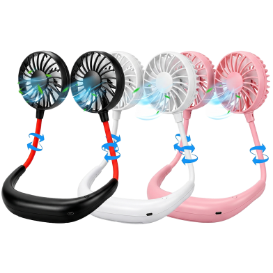 Portable USB Rechargeable Neck Fan image