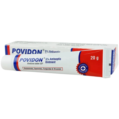 Povidon 5 Percent w/w Ointment 20 gm Tube image