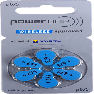 Power One Hearing Aid Batteries, 1.45V - Set of 6 VARTA, p675 Slide 2
