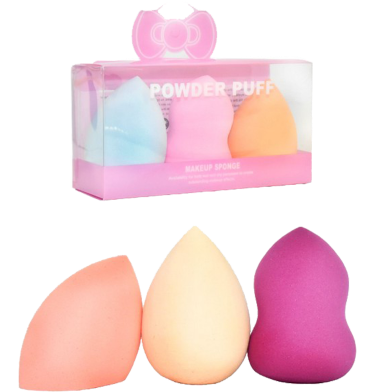 Power Puff Beauty Blender Makeup Sponge 3Pcs image