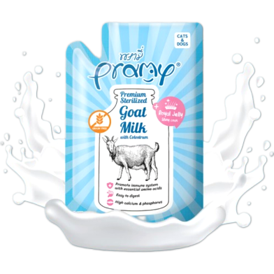 Pramy Goat Milk, Supplementary Goat Milk for Pets image