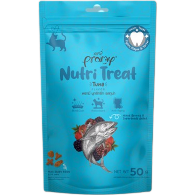 Pramy Nutri Dry Cat Treat Tuna 50gm | Cat Snacks image
