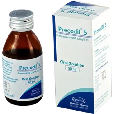 Precodil 5 mg/5 ml Oral Solution 50 ml Bottle image