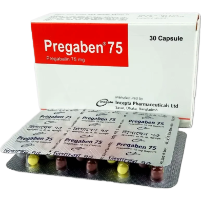 Pregaben 75 mg Capsule 10's Strip image