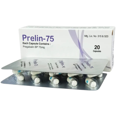 Prelin 75mg Capsule 10's Strip image