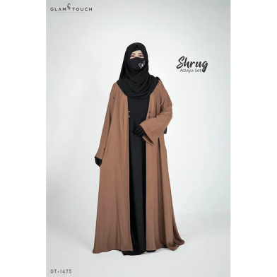 Premium 3 Part Shrug Abaya Set | GT-1475 image