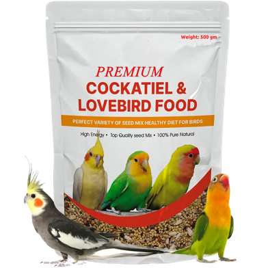 Premium Cockatiel Bird Seed Mix Washed and Clean Half kg image
