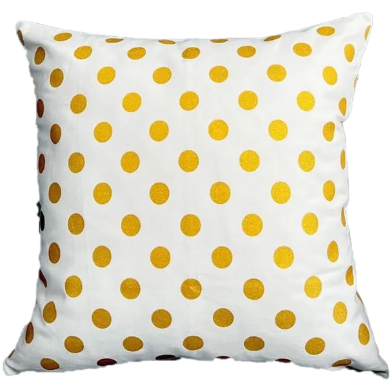 Agrey Hometex Premium Cotton Cushion Cover Gold Sparkle 20x20 Inch image