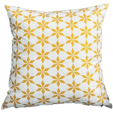 Premium Cotton Cushion Cover Gold Sparkle 14x14 Inch image