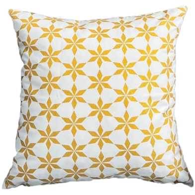 Agrey Hometex Premium Cotton Cushion Cover Gold Sparkle 20x20 Inch image