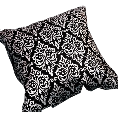 Premium Cotton Cushion Cover Silver Sparkle 18x18 Inch image