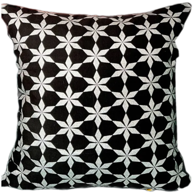 Premium Cotton Cushion Cover Silver Sparkle 16x16 Inch image
