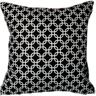Agrey Hometex Premium Cotton Cushion Cover Silver Sparkle 20x12 Inch image