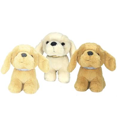 Premium Dog With Collar Soft Toy Random One- 22cm image