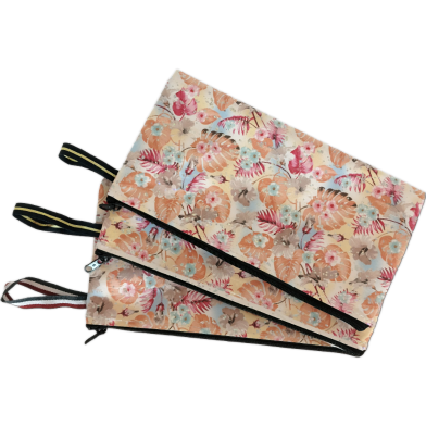 Premium Floral Rexine Pouch Multipurpose Uses Stationery and Others image