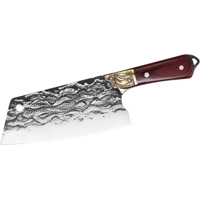 Premium Forged Meat Cleaver Knife – Stainless Steel Bone Chopper and Kitchen Cutter image