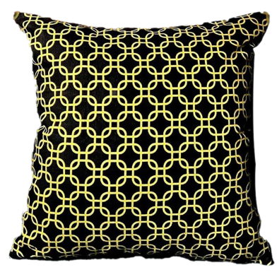 Premium Gold Sparkle Cushion Cover 20x12 Inch image