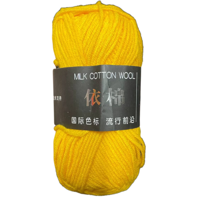 Premium Milk Cotton Yarn 4 Ply Crochet And Knitting Wool image