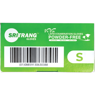 Premium Powder-Free Latex Exam Gloves, 100 pcs/ Box image