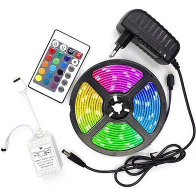 Premium Quality - 16 Color RGB 5050 LED Flexible Strip Light With Remote Control - 14 to 16 Feet Light Slide 2