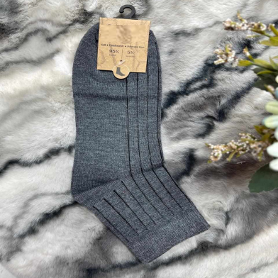 Premium Quality 95 Percent Cotton And 5 Percent Spandex Semi-long Socks (2 Pairs) image