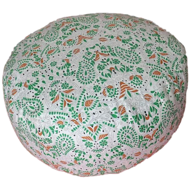 Premium Quality Floor Pouf, Multicolor 32x32x12 Inch image