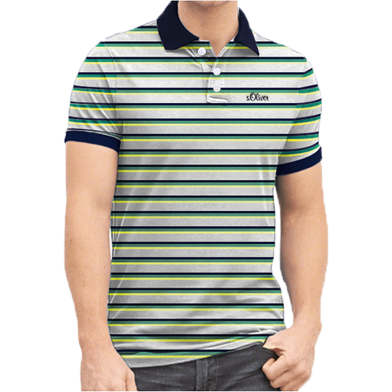 Premium Quality Men's Yarn Dying Spandex Polo RT 271 image