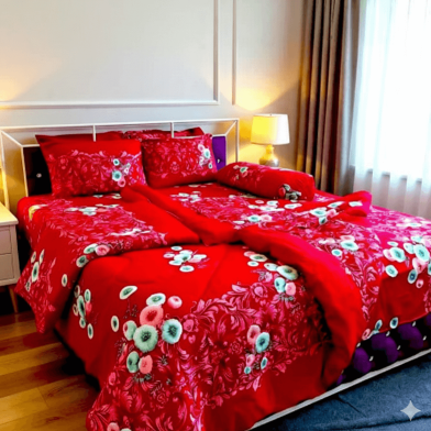 Premium Twill Cotton Comforter Set-5Pcs image