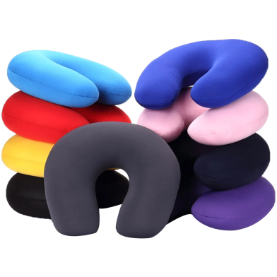 Premium U-Shaped Neck Pillow for Travel - Multicolor (11x10) Inch 1 Pcs image