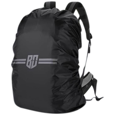 Premium Universal Light Weight 60L Bag Pack Cover (22 X 23) Black image