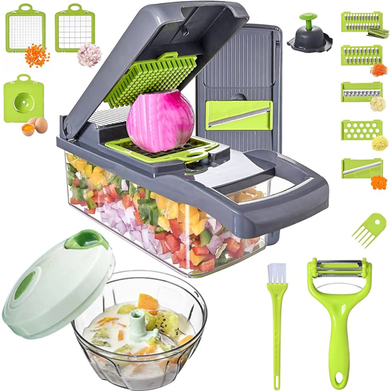 Premium Vegetable and Fruits Multifuction Cutting Slicer Kitchen Tools 16 in 1 Slide 5