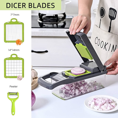 Premium Vegetable and Fruits Multifuction Cutting Slicer Kitchen Tools 16 in 1 Slide 2