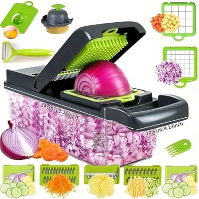 Premium Vegetable and Fruits Multifuction Cutting Slicer Kitchen Tools 16 in 1 Slide 3