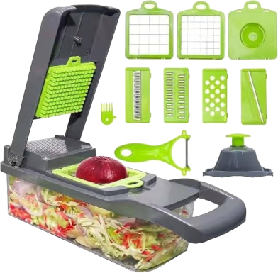 Premium Vegetable and Fruits Multifuction Cutting Slicer Kitchen Tools 16 in 1 image