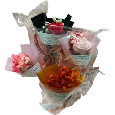 Preserved Fresh Flower Dried Flowers Starry Sky Mini Bouquet Rose Decoration With Gift Welfare Gift 1 Pcs image