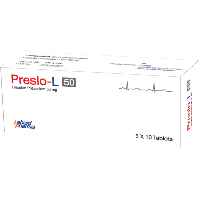 Preslo-L 50 mg Tablet 10's Strip image