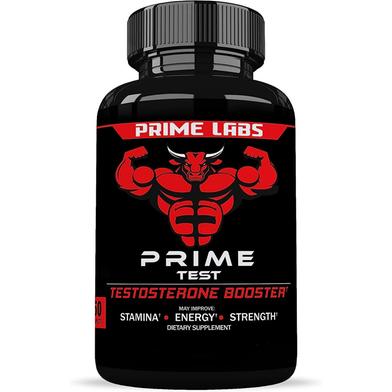 Prime Labs - Men's Test Booster - Natural Stamina, Endurance and Strength Booster - 60 Counts -324315295 image